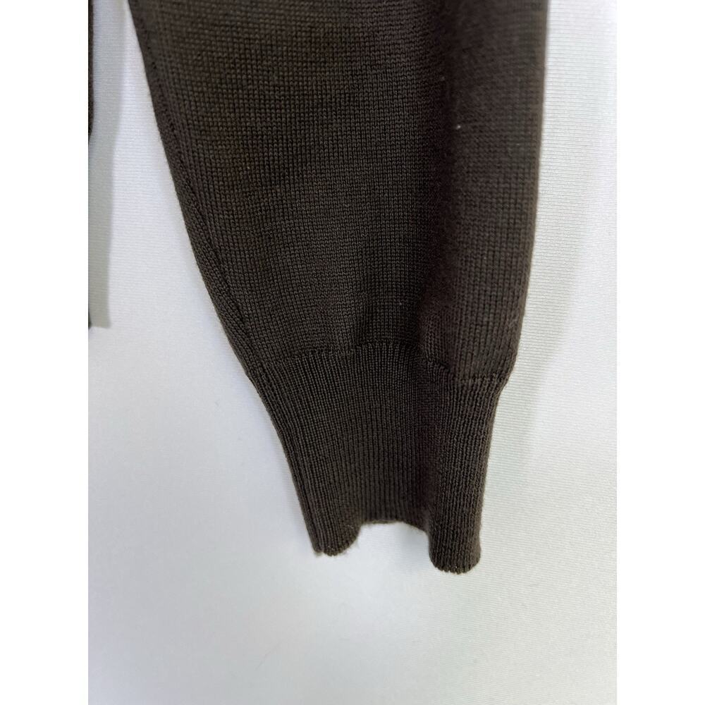 Prada Men’s Cable Knit Cardigan Sweater Size 50‎ US M Brown Wool Cashmere - Picture 9 of 16